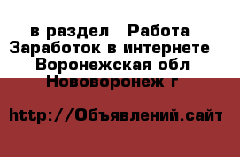  в раздел : Работа » Заработок в интернете . Воронежская обл.,Нововоронеж г.